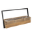 Wandrek | Plantenbak Rechthoek van reclaimed hout en metaal 63x16x33 cm