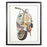 Schilderij | Collage |Knipsels Scooter 72 x 90 cm
