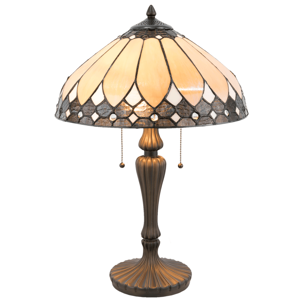 Tafellamp Tiffany Ø 41*60 cm / E27 / Max. 2x60 Watt