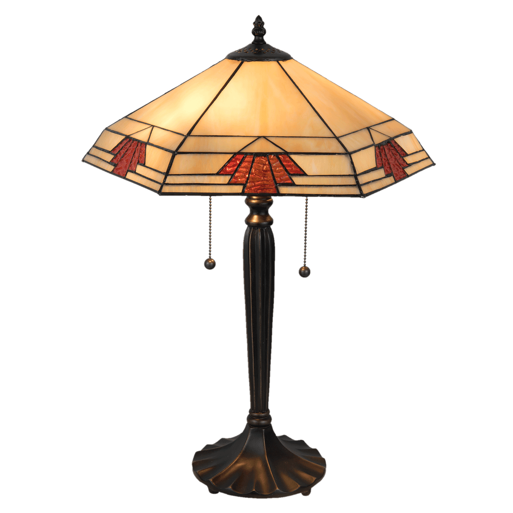 Tafellamp Tiffany 44*38*59 cm / E27 / Max. 2x60 Watt