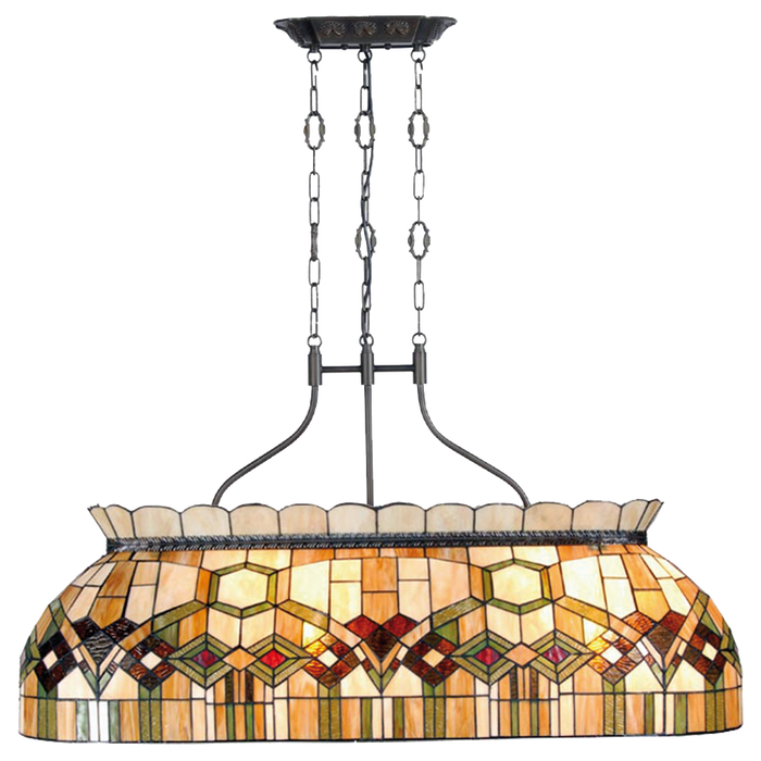 Hanglamp pool table Tiffany 115*36*130 cm E27/4*60W