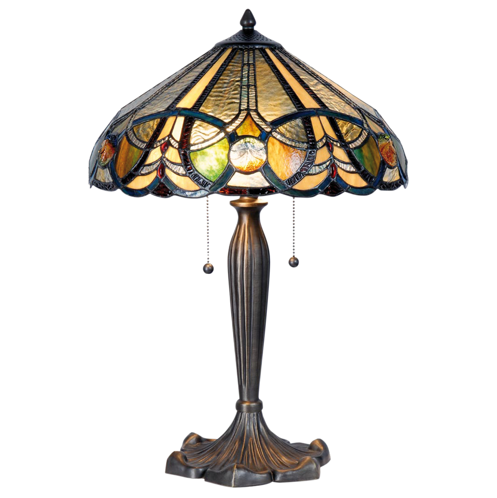 Tafellamp Tiffany Ø 41*61 cm E27/max 2*60W