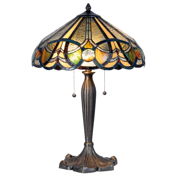 Tafellamp Tiffany Ø 41*61 cm E27/max 2*60W
