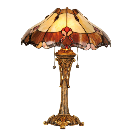 Tafellamp Tiffany Ø 40*53 cm E27/max 2*60W