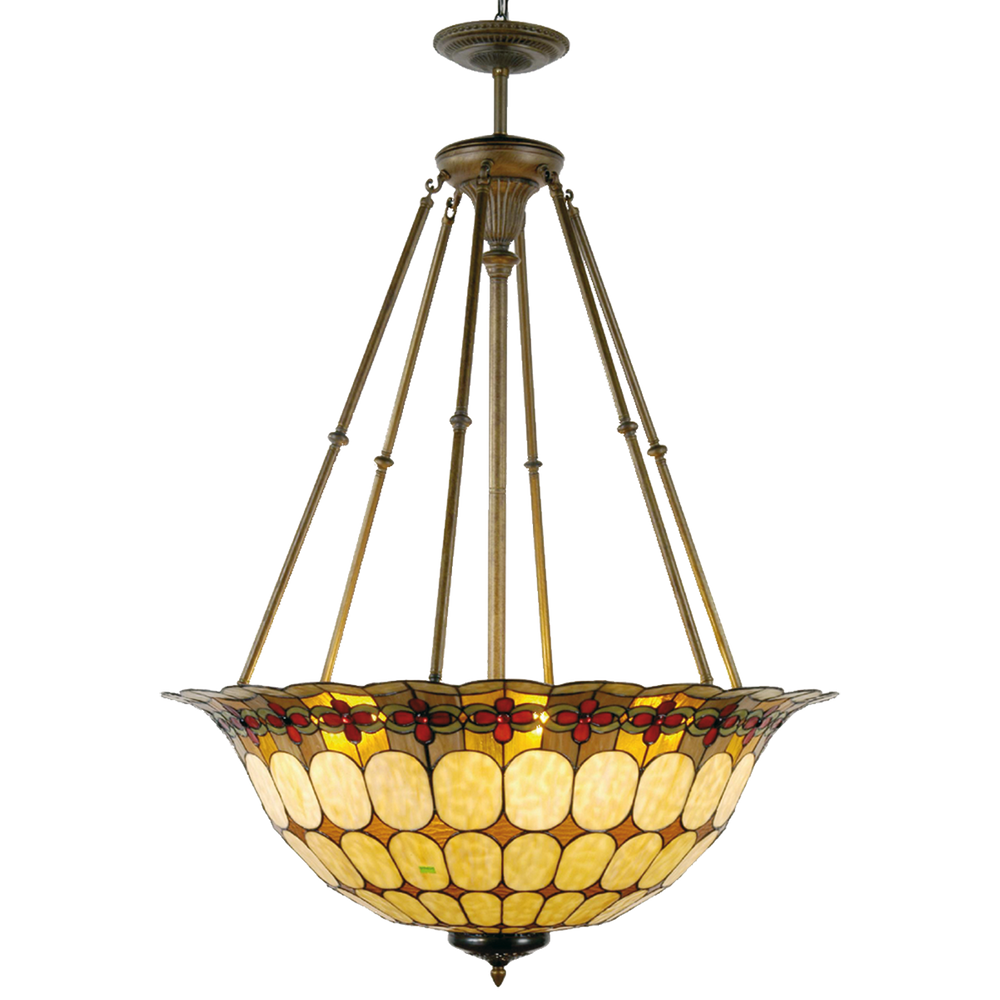 Tiffany hanglamp compleet Ø 92*128 cm 6x E27 max 60w
