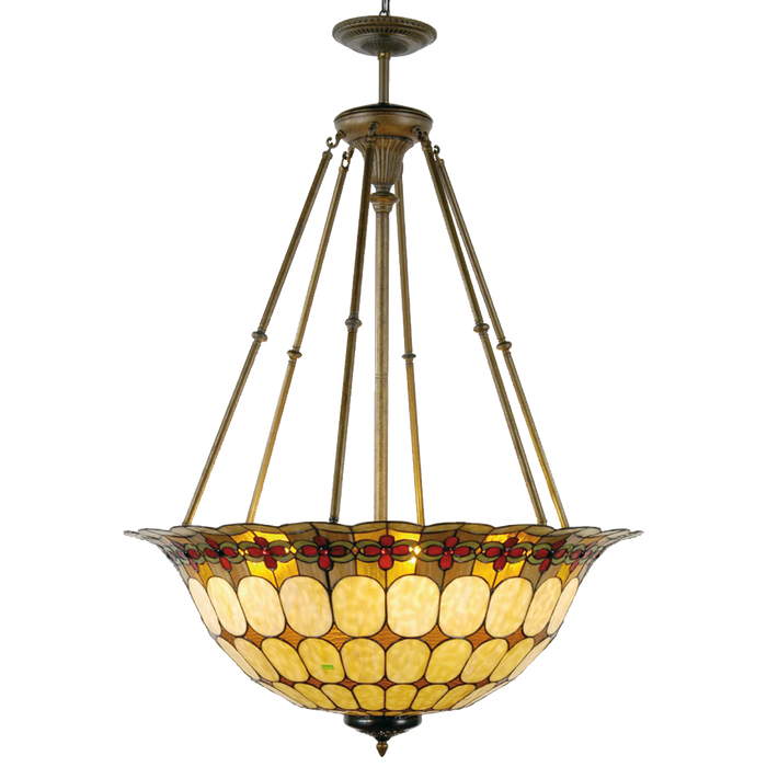 Tiffany hanglamp compleet Ø 92*128 cm 6x E27 max 60w