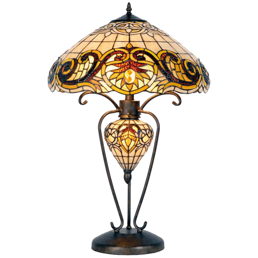 Tafellamp Tiffany Ø 46*76cm E14/max 1*40W / E27/max 2*60W