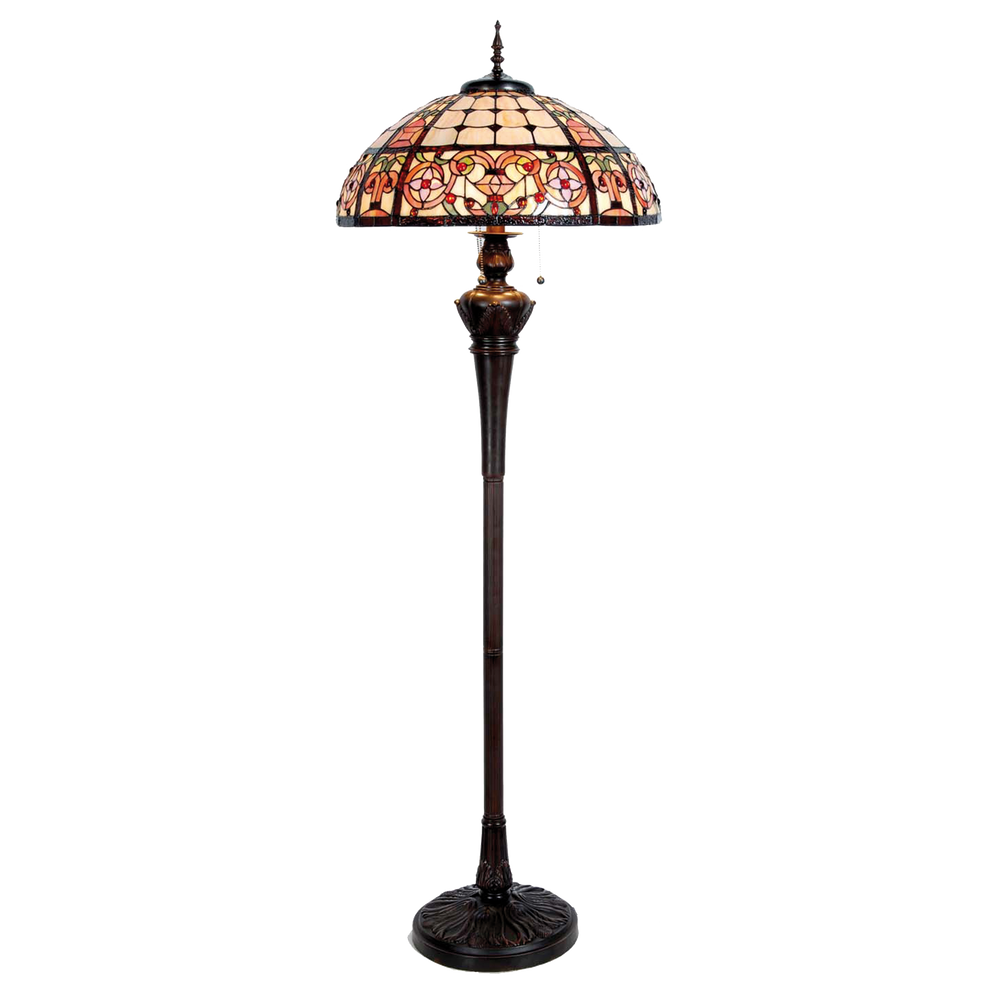 Vloerlamp Tiffany Ø 57*166 cm E27/max 3*60W