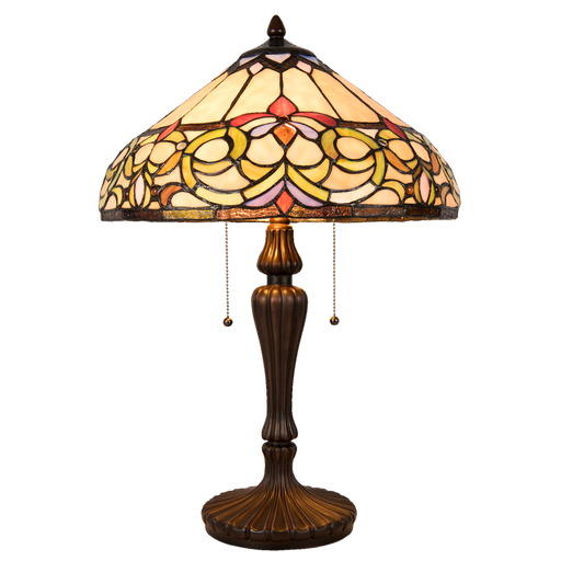 Tafellamp Tiffany Ø 42*60 cm E27/max.2x60 Watt