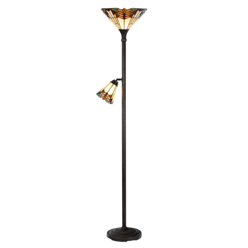 Vloerlamp Tiffany Ø 30*178 cm /E27/max 1*100W E14/max 1*25W
