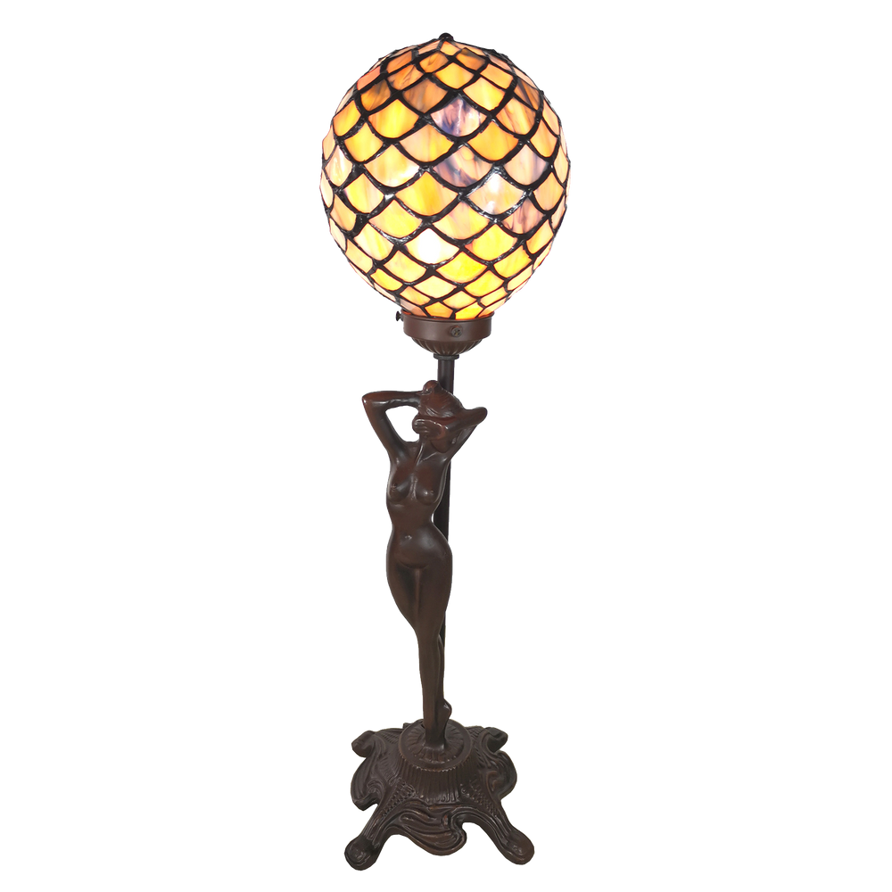 Tafellamp Tiffany compleet 21*21*51 cm 1x E14 max 25W