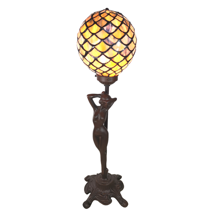 Tafellamp Tiffany compleet 21*21*51 cm 1x E14 max 25W