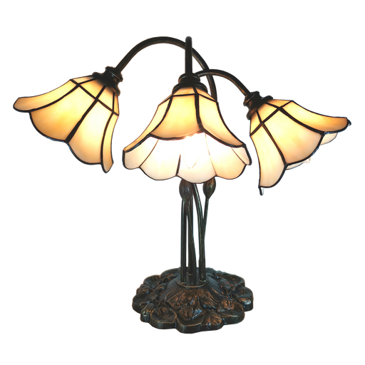 Tafellamp Tiffany compleet 46*28*63 cm 3x E14 max 25W
