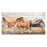 Wanddecoratie paarden140*70*8 cm