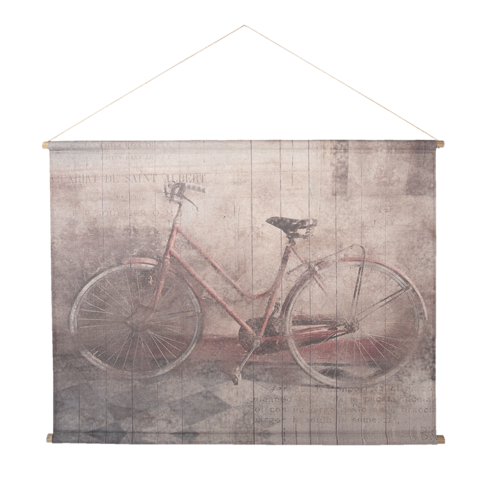 Wandkaart fiets 124*95*3 cm