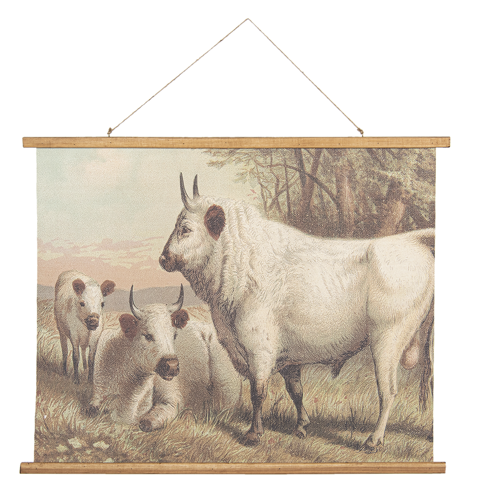 Wandkaart koeien 100*2*75 cm