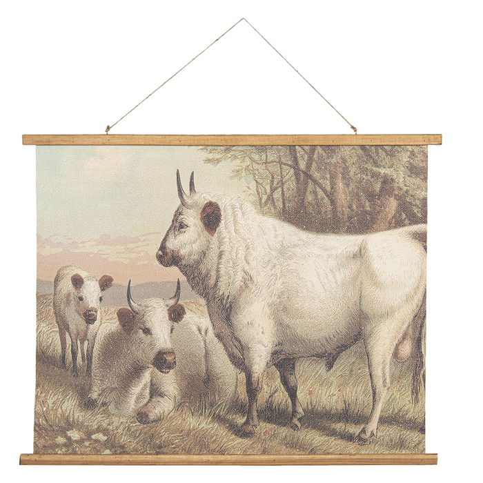 Wandkaart koeien 100*2*75 cm