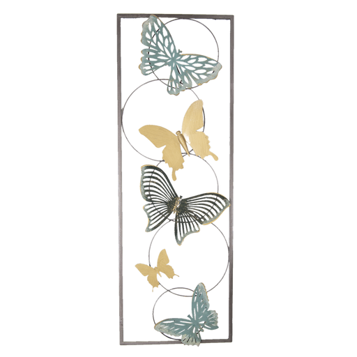 Wanddecoratie vlinders 31*90*3 cm