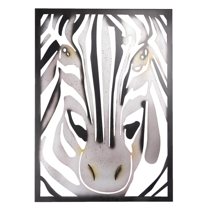 Wanddecoratie zebra 55*3*76 cm