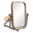 Draaibare spiegel met muurbevestiging zwart 34*2*35 cm