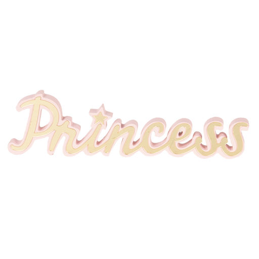 Tekstbord staand Princess 29*2*9 cm