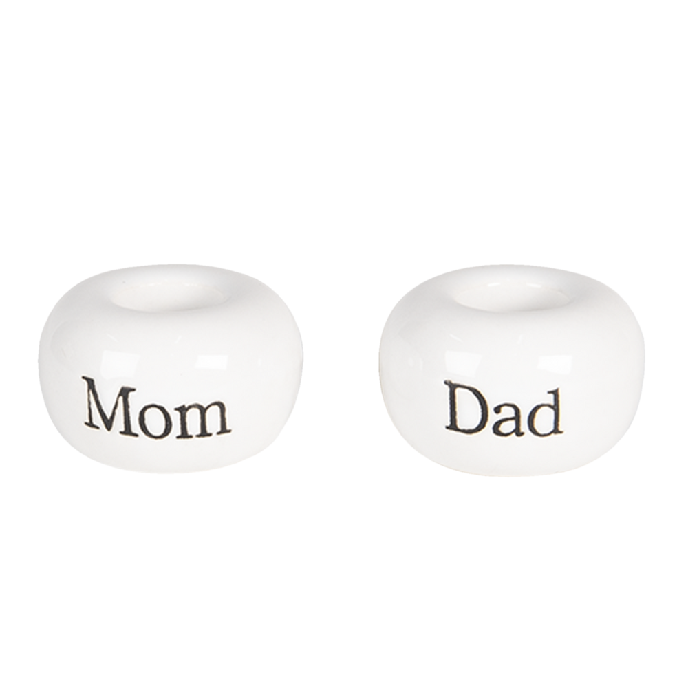 Tandenborstelhouder dad/mom set (2) Ø 5*3/5*3 cm