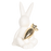 Decoratie konijn met wortel 7*6*11 cm