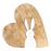 Decoratie hart met konijn 23*22*2 cm