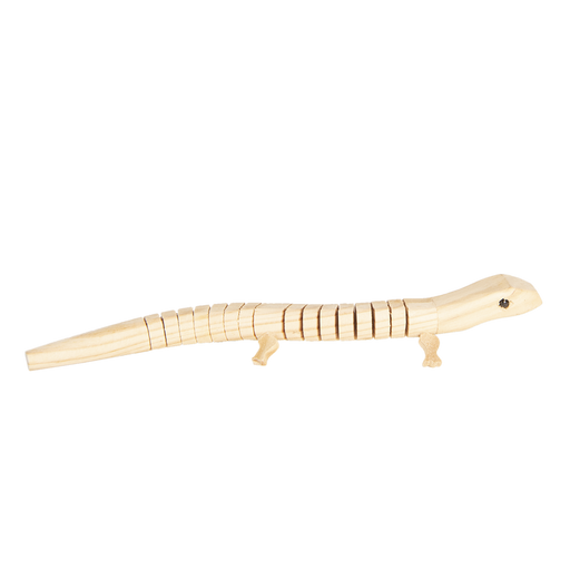 Decoratie houten salamander 20*2 cm