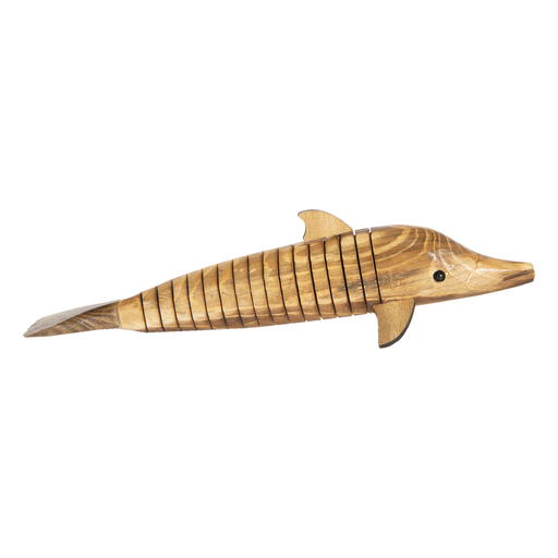 Decoratie houten dolfijn 32*5 cm