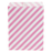 Cadeauzakje schuine streep 25 stuks 13 x 17 cm - roze/wit