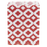 Cadeauzakje tegelprint 25 stuks 13 x 17 cm - rood/wit