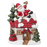 Waxinelichthouder kerstman 31*15*37 cm