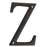 Letter Z 13 cm