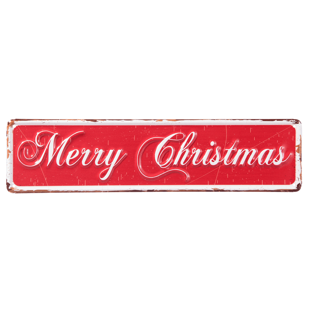 Tekstbord Merry Christmas 40*10 cm