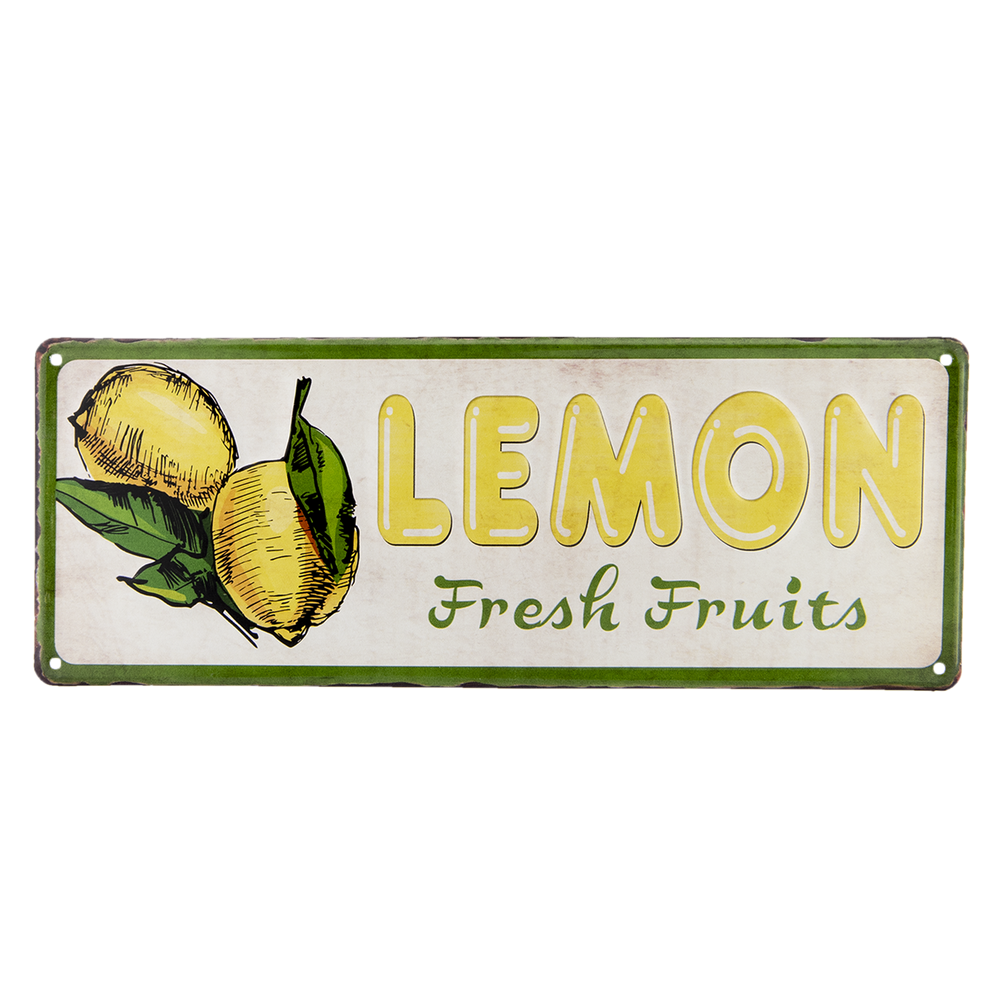 Tekstbord lemon 40*15 cm