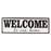 Tekstbord welcome to our home 60*15*1.5 cm