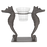 Waxinelichthouder zeepaardjes 22*8*18 cm