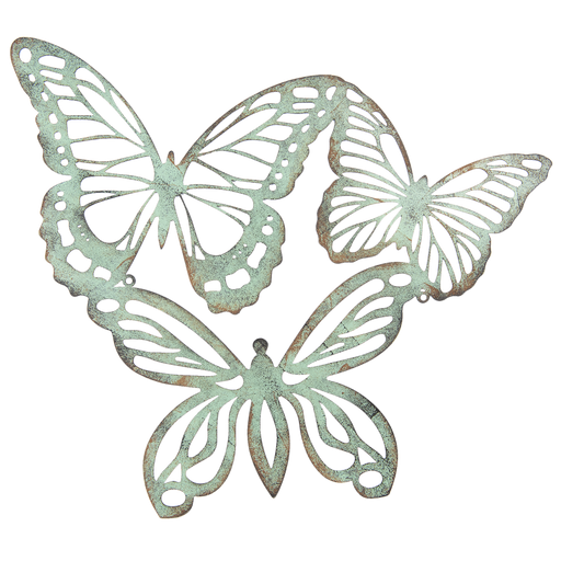 Wanddecoratie vlinders 53*45 cm