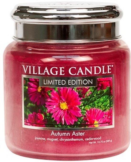 Village Geurkaars Autumn Aster | jasmijn chrysant lelietje van dalen cedarwood - medium jar