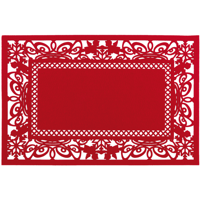 Placemat 45*30 cm rood