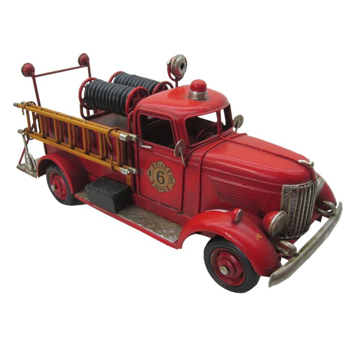 Model brandweerauto 30*12*14 cm
