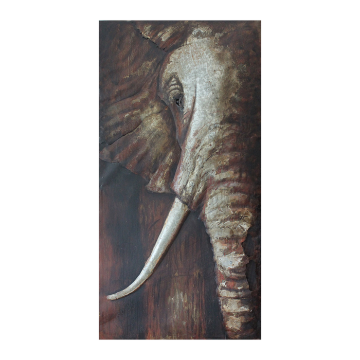 Wanddecoratie olifant 75*150*7 cm