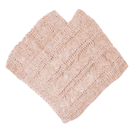 Kinder poncho/ omslagdoek 40*40 cm roze
