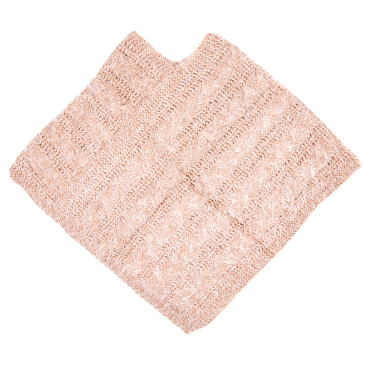 Poncho/omslagdoek 60*65 cm roze
