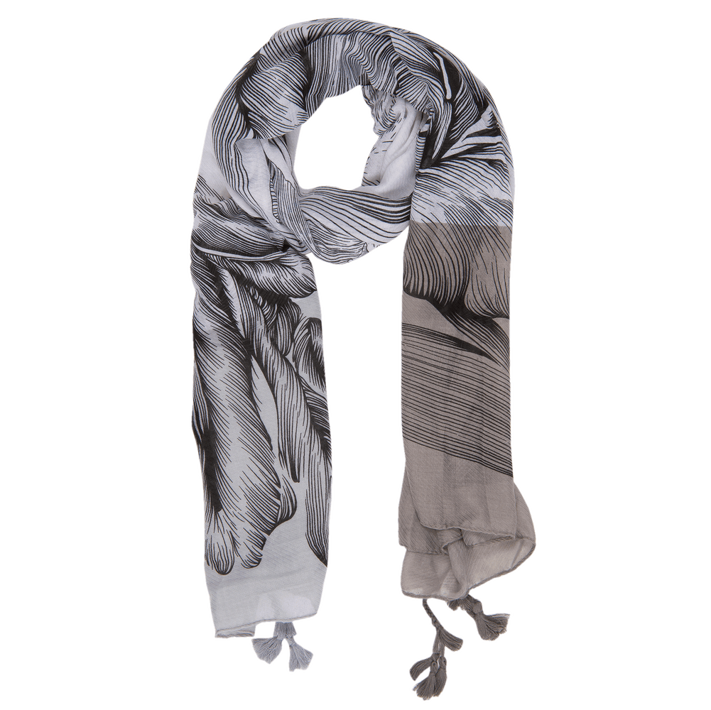 Sjaal 90*180 cm grijs