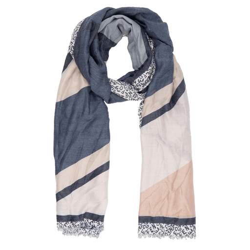 Sjaal 90*190 cm blauw