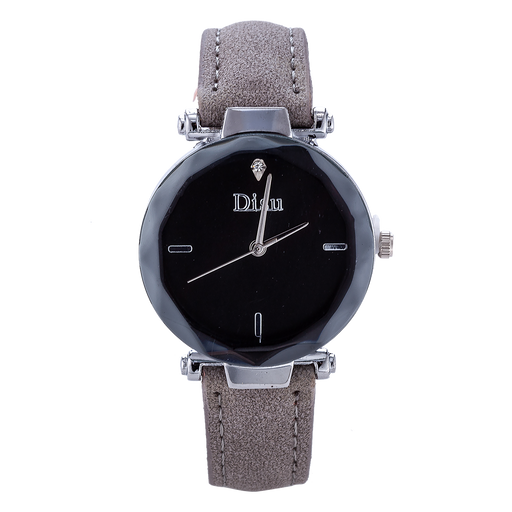 Horloge 22 cm grijs