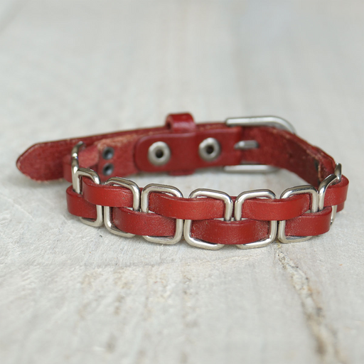Armband Ø6-8 cm rood