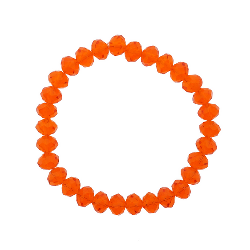 Armband Basic 30beads*8mm oranje